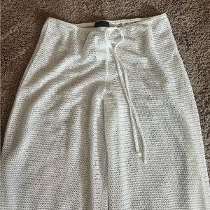 Jordan Taylor White Crochet Swim Coverup Skirt